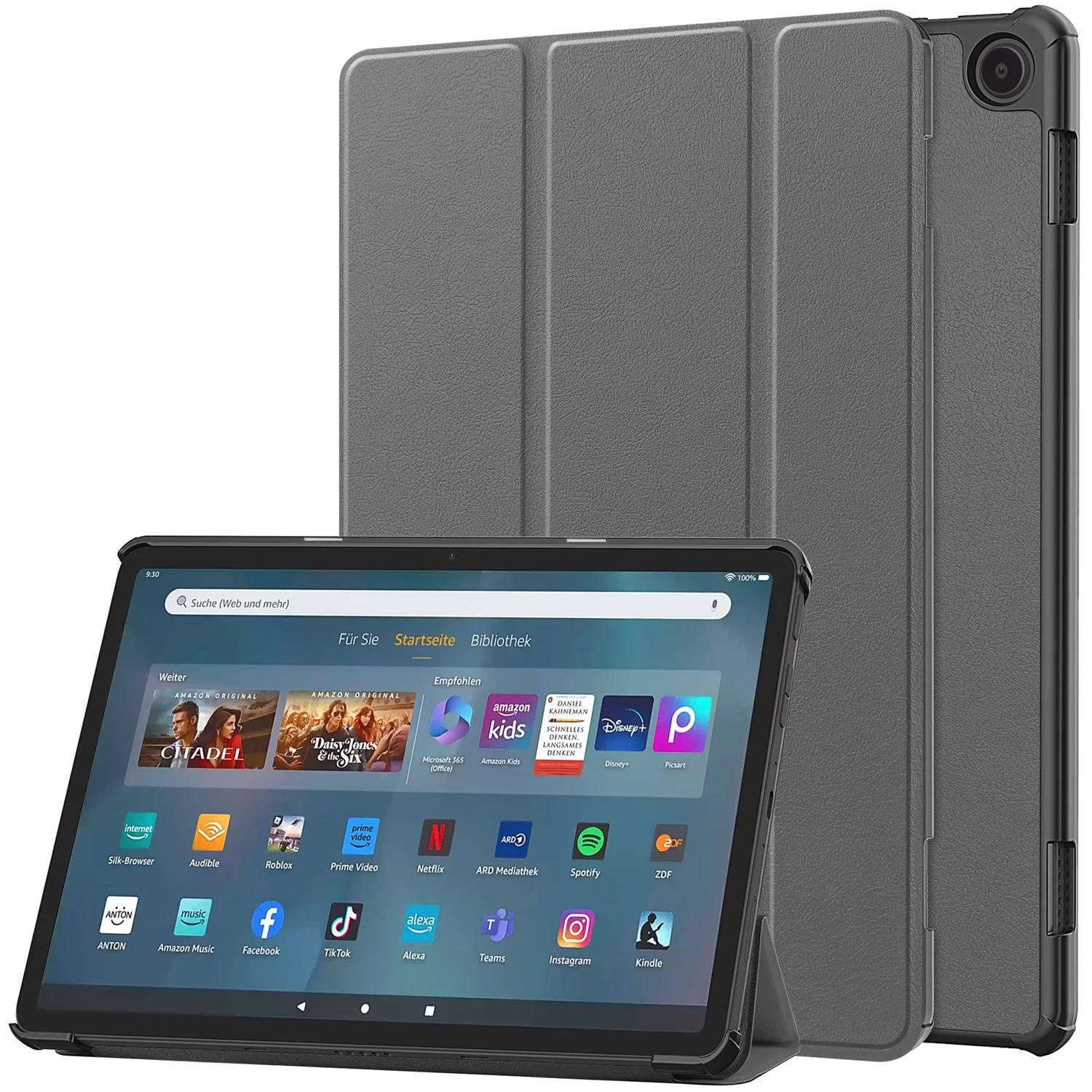 Comprimé cas pour Kindle Fire Max Flip PU CAS PC Slim Onglet du capot du statif