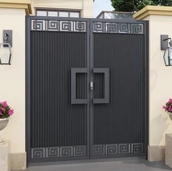 Haute qualité personnalisée nouvelle cour extérieure de porte en fer forgé les portes principales conceptions modernes de porte