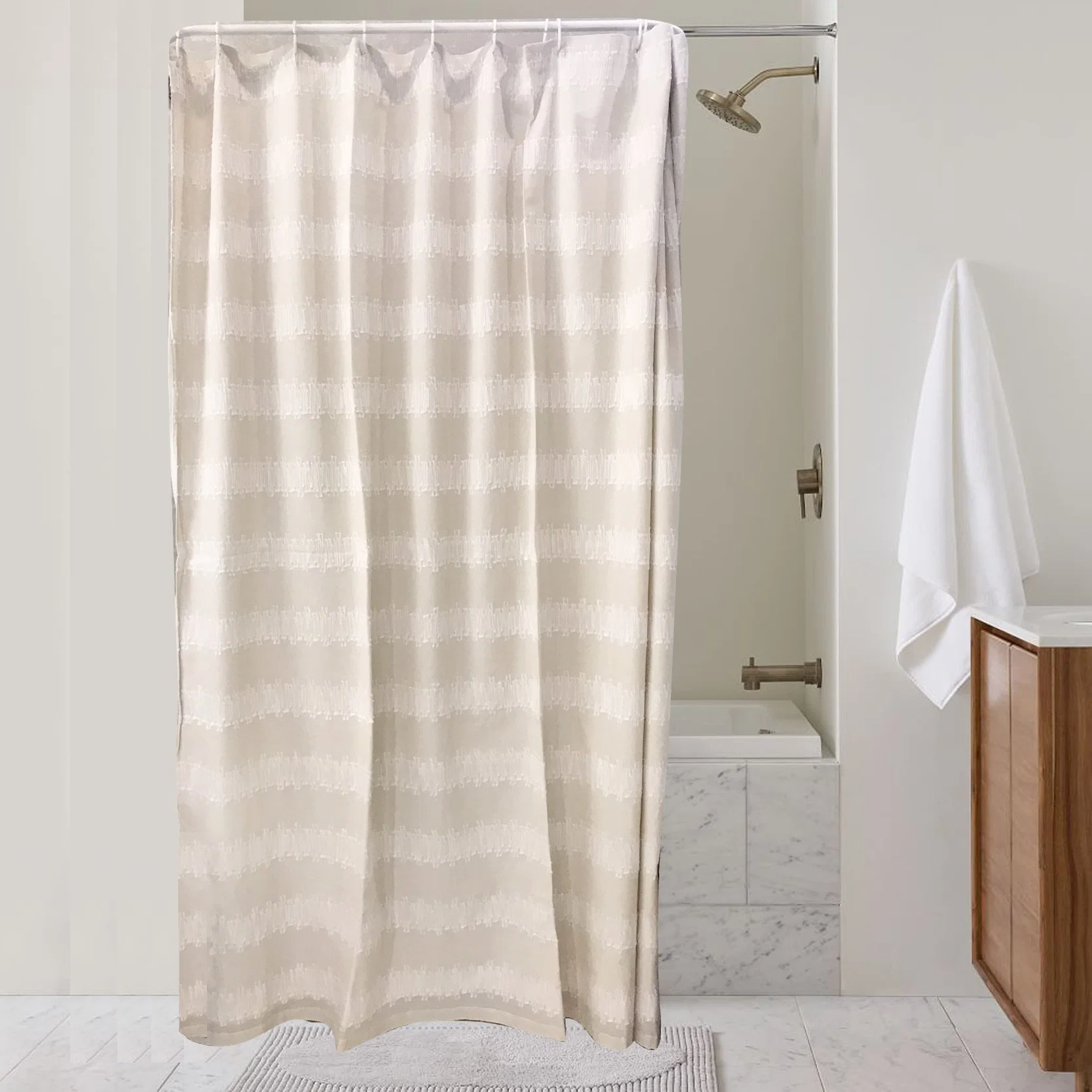 Luxury Modern High quality/High cost performance  Waterproof Bath Room Hotel Shower Curtains