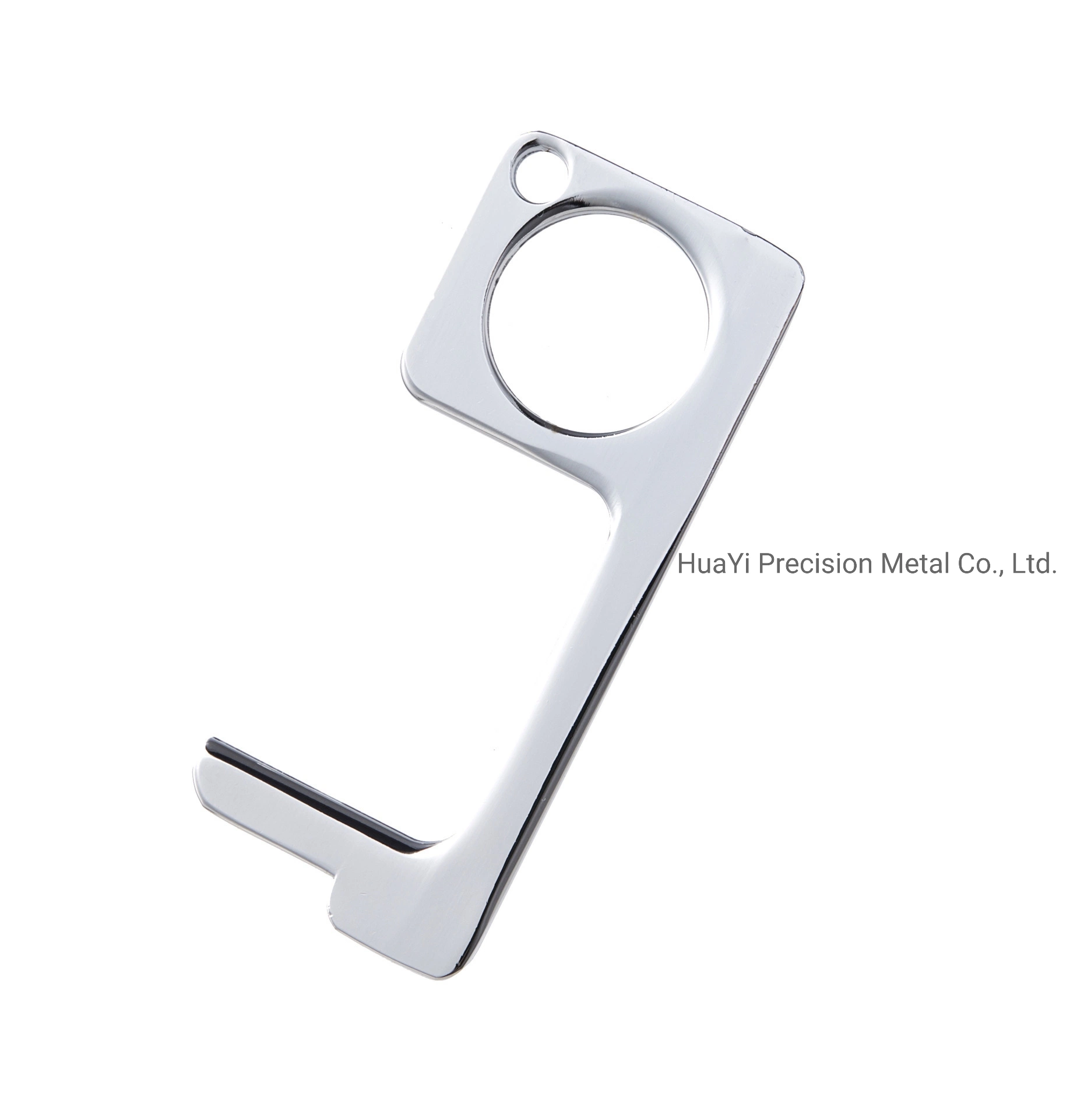 Hot Selling Customized Logo Non Contact Hygiene Multi-Function Door Opener EDC Brass Keychain No Touch Door Opener