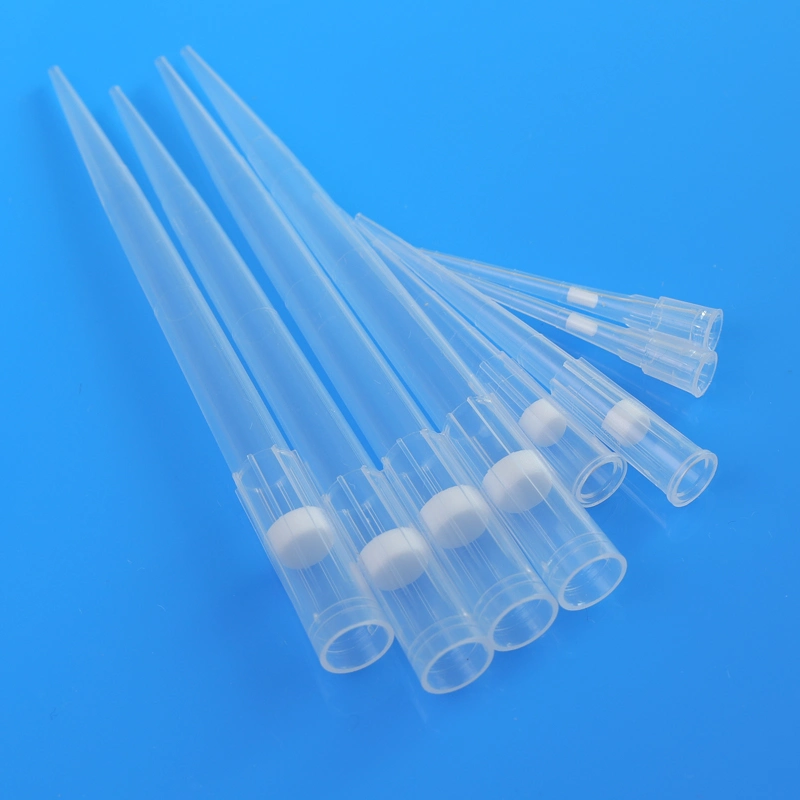 for Laboratory Dnase Rnase Free Plastic Bulk Blue Yellow Sterile 10UL Filter Micro Pipette Tips