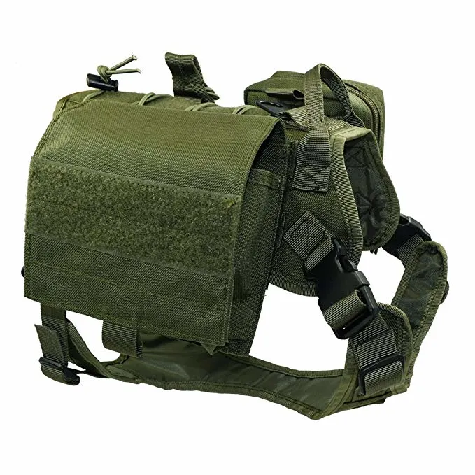 Venda por grosso ajustável personalizada táctico Chicote Pet Estilo Militar Chicote de cães