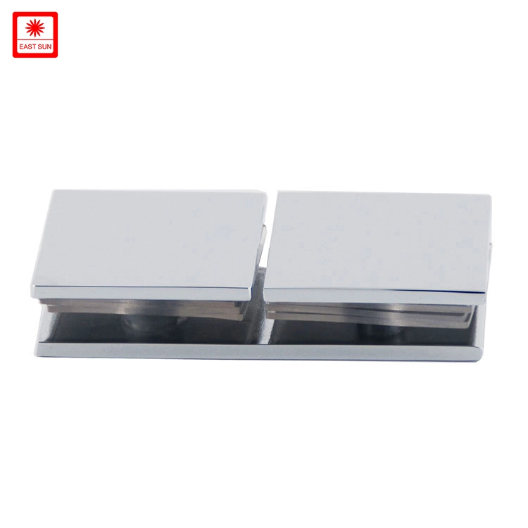 Factory Customize Stainless Steel 180 Degree Bathroom Glass Door Clips Hardware Accessories