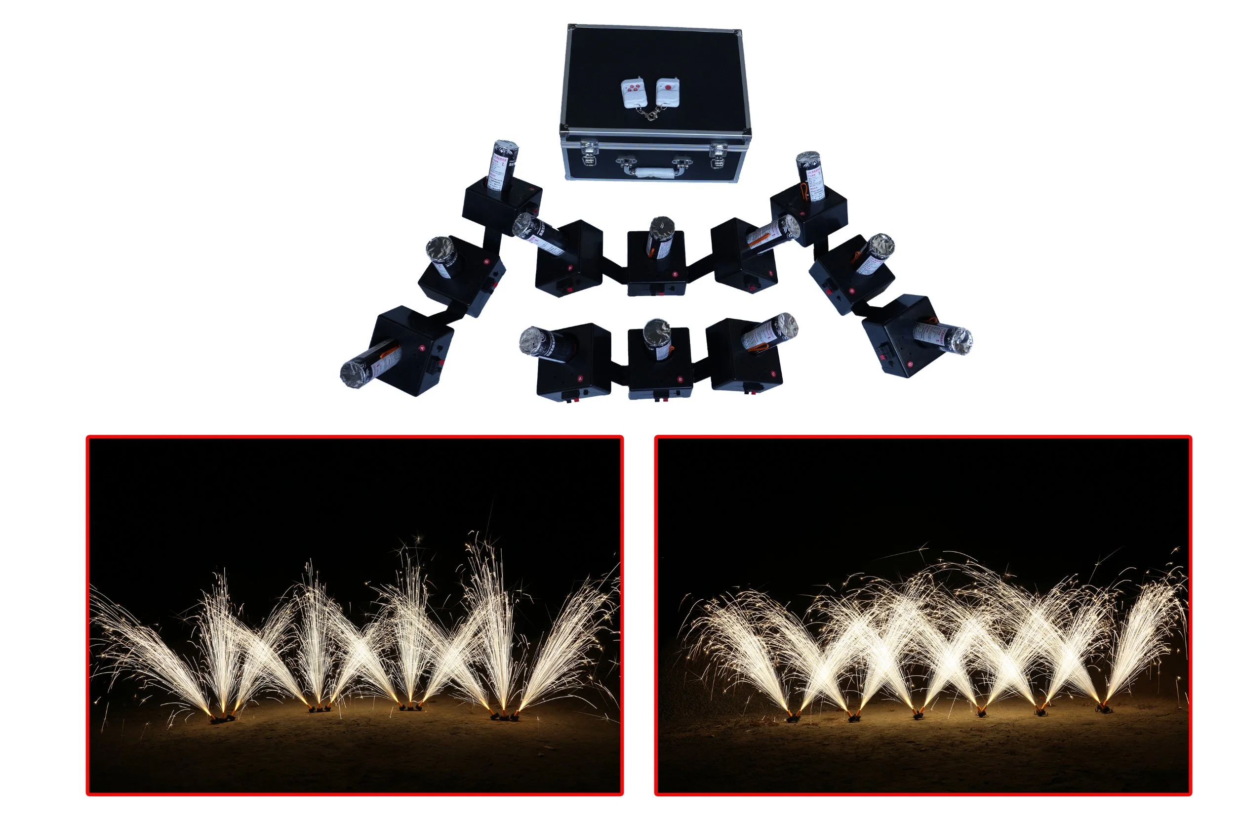 Fireworks Firing System Multi Shaped 12cue Stage Fountain System Cold Fountain System