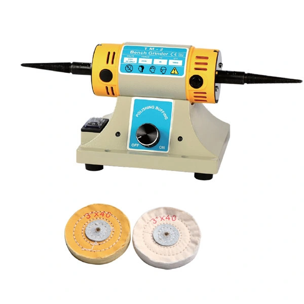 Super Power DC Motor Mini Bench Grinder with Buffing