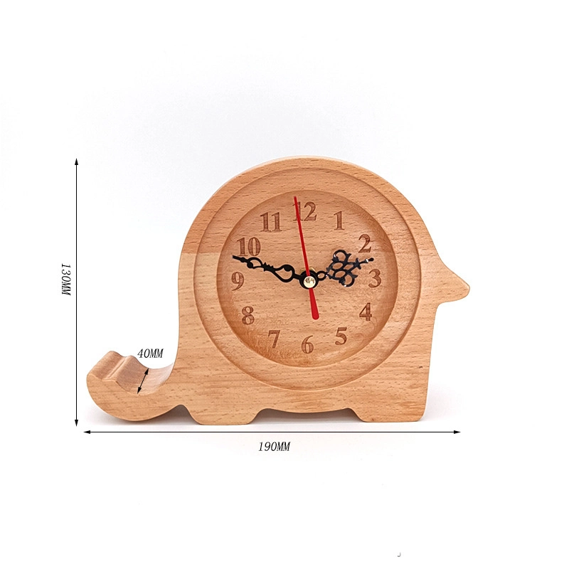 La decoración del hogar moderno personalizado forma animal Reloj de pared de madera