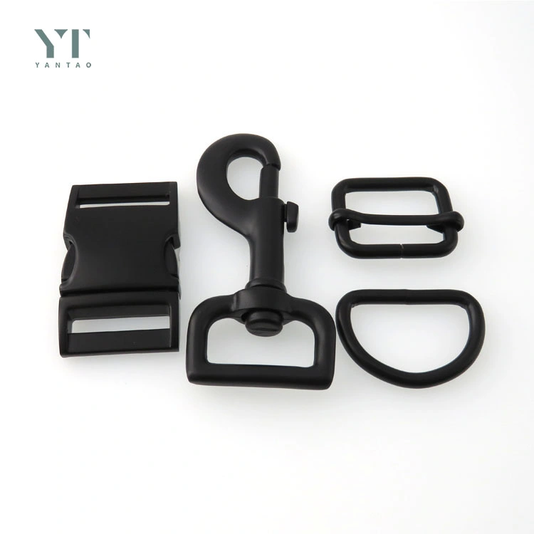 High Quality Metal D Rings Adjustable Slide Quick Release Buckles Swivel Dog Hooks for Dog Collar