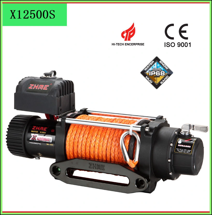 12V/24V 12500 Lbs Auto Winch for Light Truck