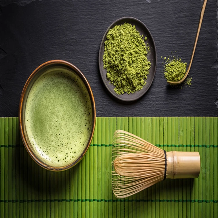 Aroma profundo Matcha instantánea de la Calabaza y sabor a canela en polvo de té verde Ceremonial Etiqueta Privada para la pérdida de peso