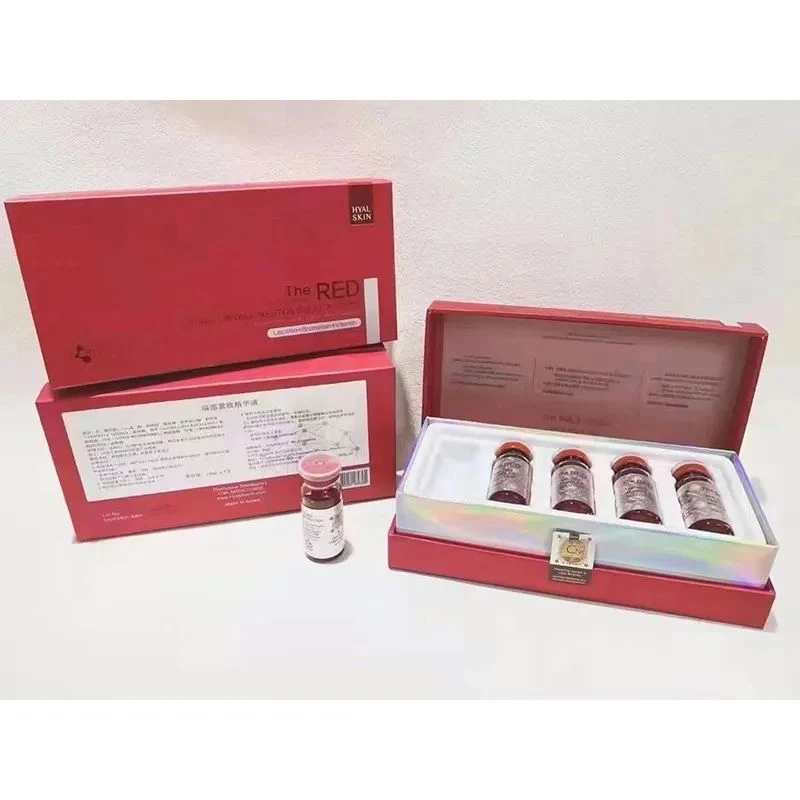 Amplamente Clínica de Beleza Usado Coreia Original Lipo Solução de laboratório o vermelho Solução ampola 10ml