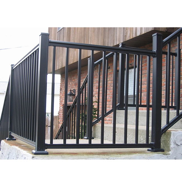 Aluminium Railing Powder Coated Steel Rail Balcony Railing Wall Mounted Steel Railing