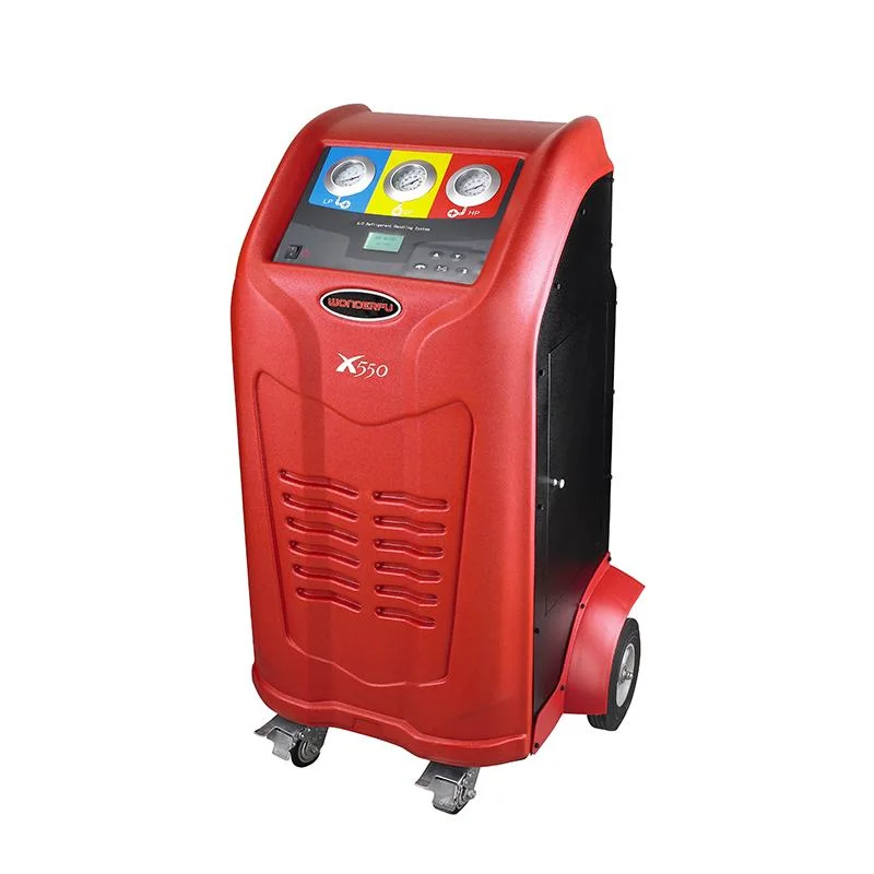 A/C máquina de reciclaje de recuperación de refrigerante máquina de limpieza de aire acondicionado de coche Para autobús