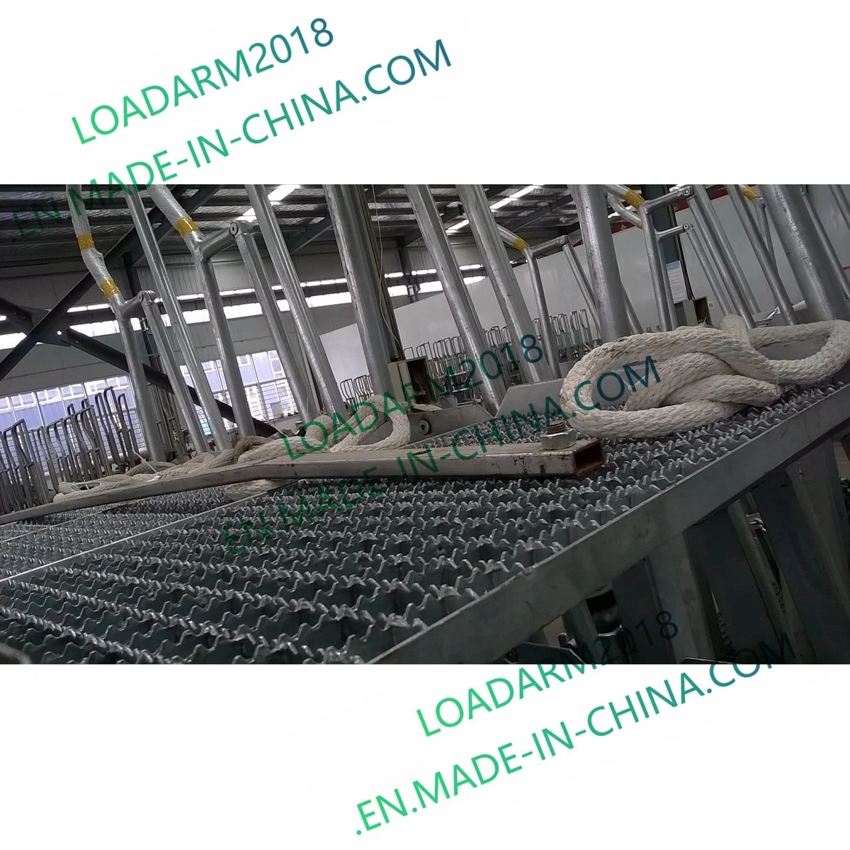 Hot Galvanized 5 Steps Steel Folding Stair for Oil Depot