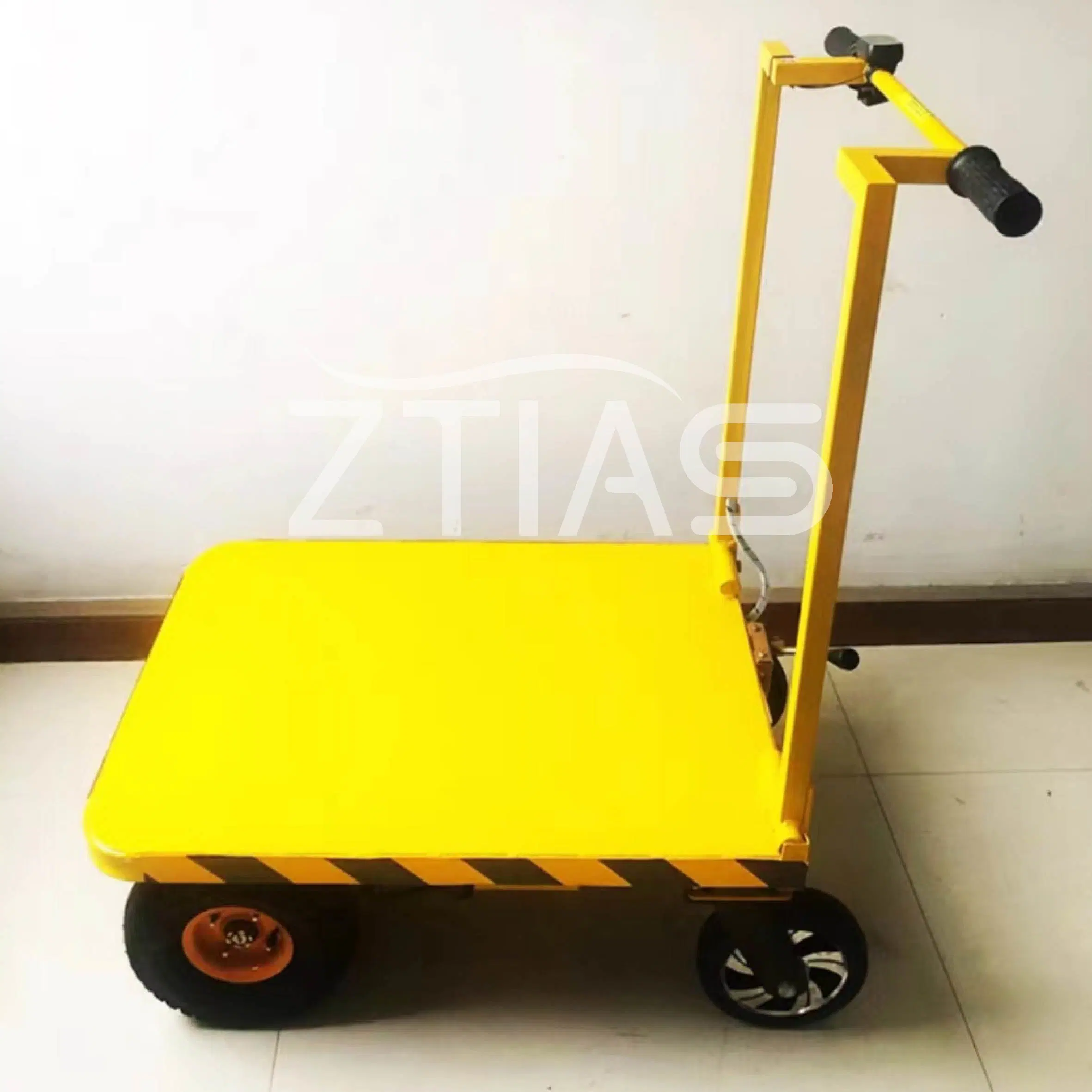 Workshop Transfer Cart Electric Flat Rail Car for Industrial Transferring Small Warehouse Cargo Trolley