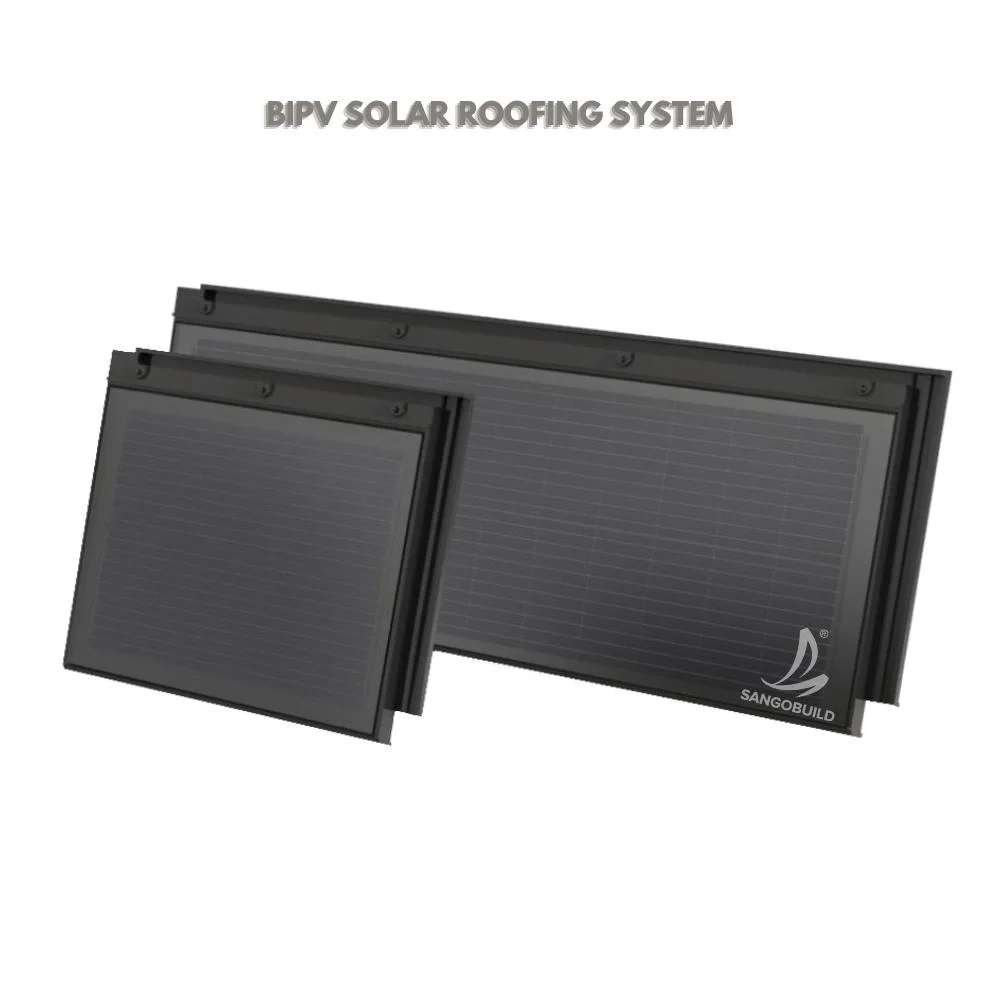 Honduras PV Flat Green Energy Building Material Solar Shingle Panel with Cell Photovoltaic Solar Roof Tile