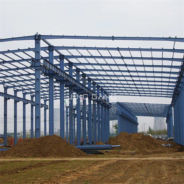 Galpão de secção H Q235 Q355 construção em metal de armazenamento de estruturas de aço galvanizado Para a Oficina de Armazém