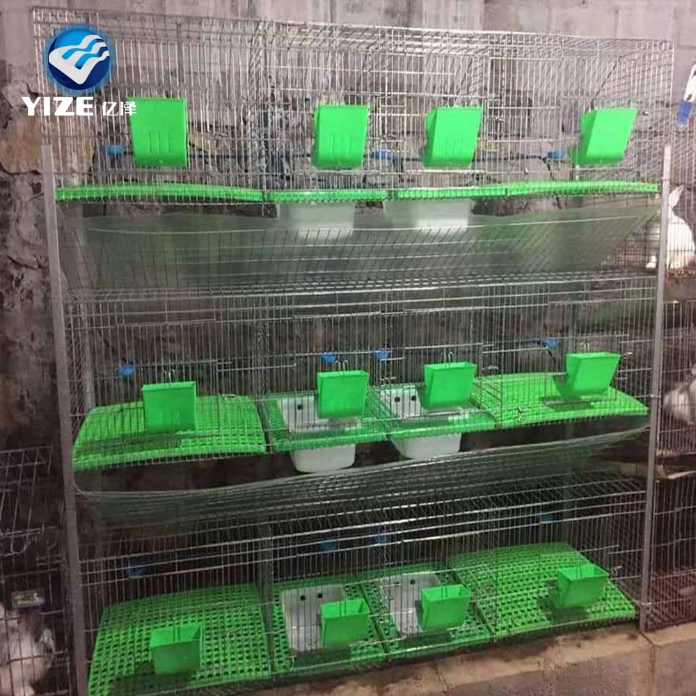 Hot Selling Rabbit Breeding Cages 3 Tier 9 Doors with Nestbox Philippines Hot Product 2021 Malaysia for Rabbits (factory) 1 Year