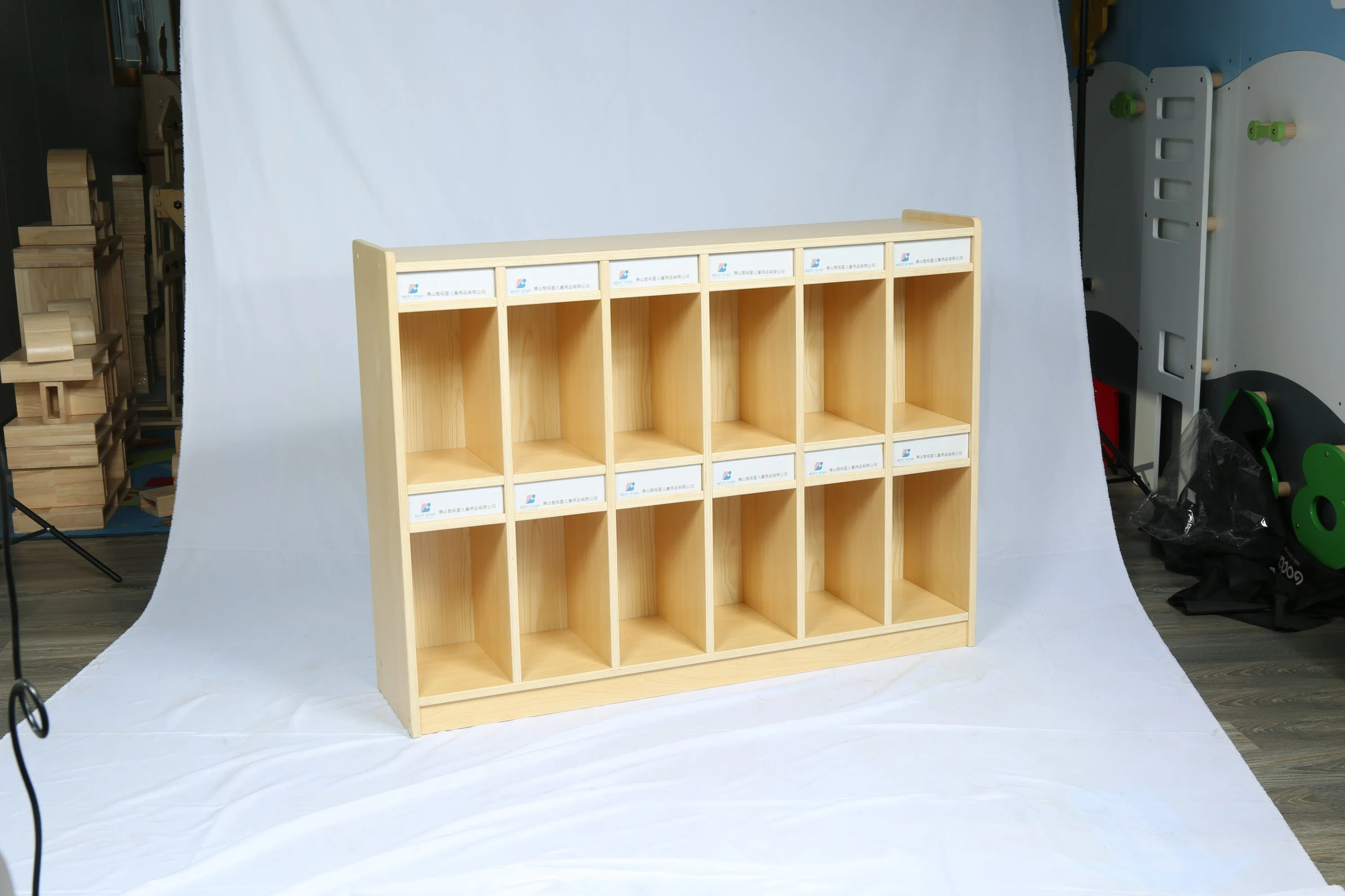 Wood Material Preschool Furniture, Playroom Furniture Toy Cabinet, Nursery School Cabinet, Child School Furniture Cabinet