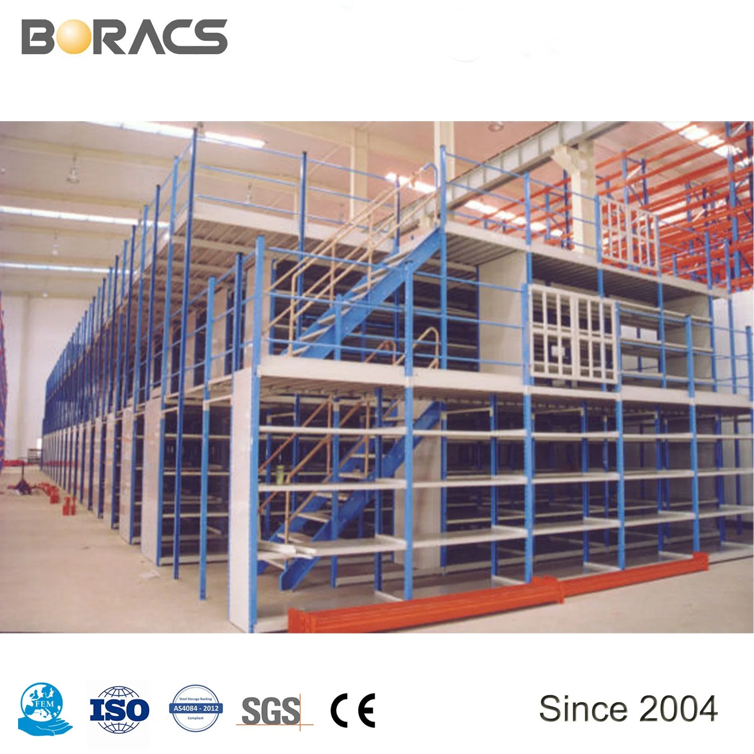 Multi Level Mezzanine Interlocking Floor System--Fully Use Warehouse Space--300kg-1000kg/Sqm