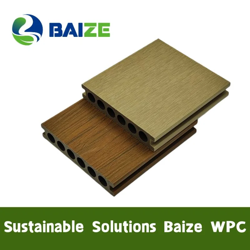 Exterior Wood Texture Co-Extrusion WPC Flooring with Anti-Slip Feature