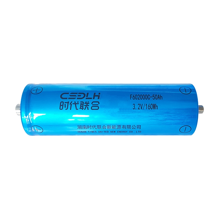 Usine 3.2V 50ah cellule cylindrique lithium-ion Lifeop4 batterie cylindrique Batterie