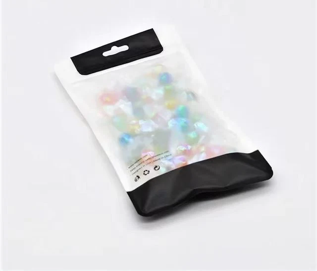 Candy Nuts Food Pouch Flat 3 Side Sealed Mylar Bag Custom Printed Colors Front Window Resealable Ziplock Packing Smell Proof