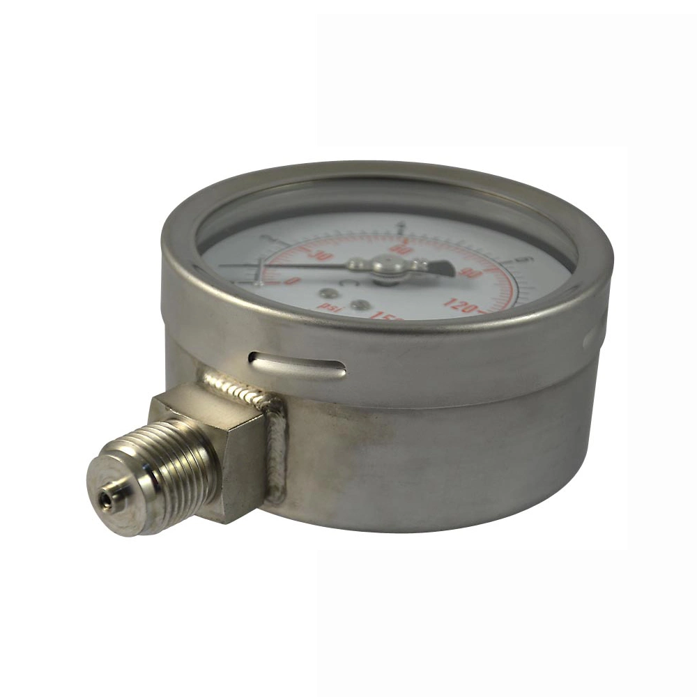 El gas de agua líquida de -1 a 1000bar manómetros de presión del manómetro de GNC
