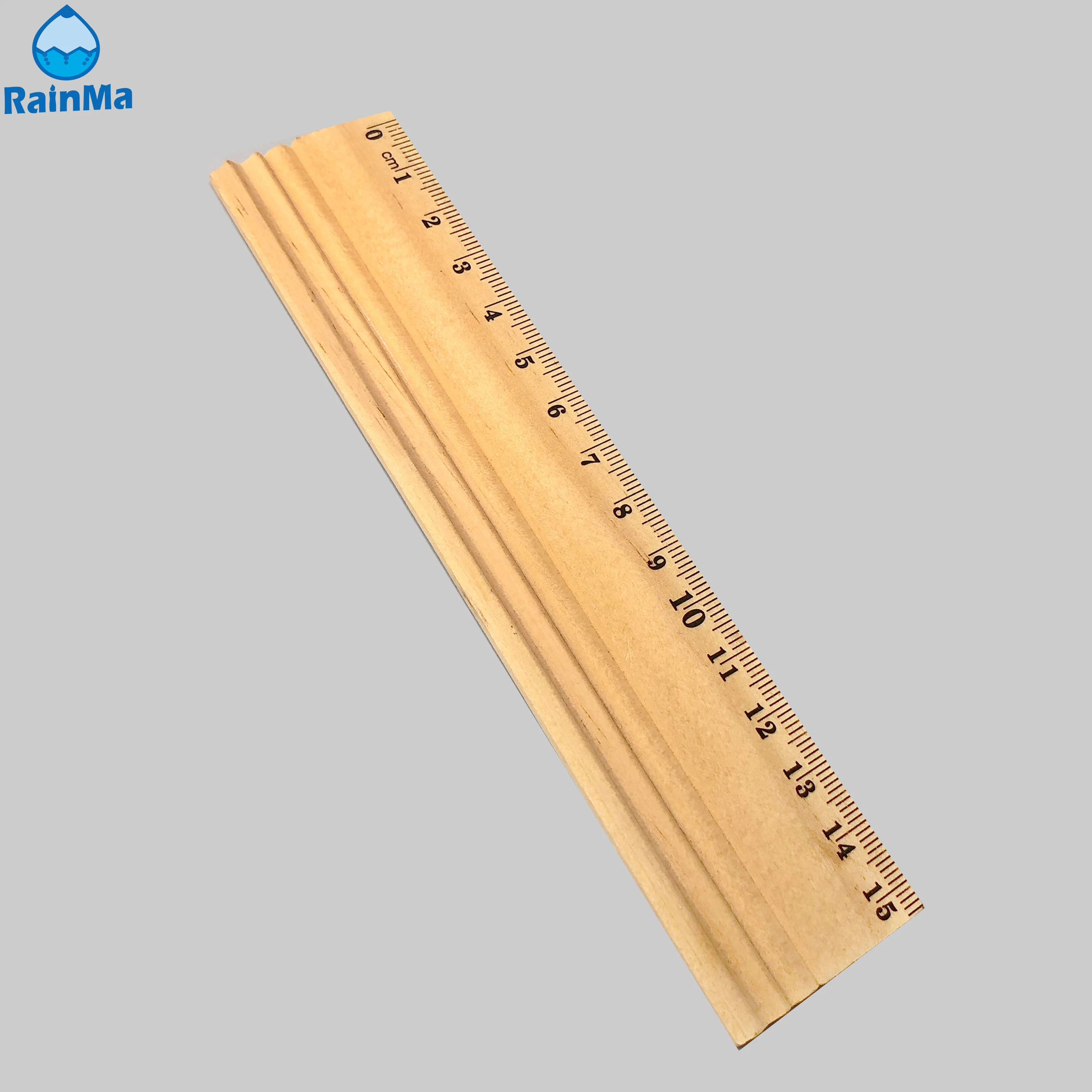 الجملة 15 سم رسم مزدوج مقياس التدريس القرطاسية الخشبية المسطرة