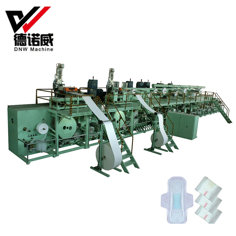 Full Automatic Sanitary Napkin Three Fold Sanitary Pad Production Line Price