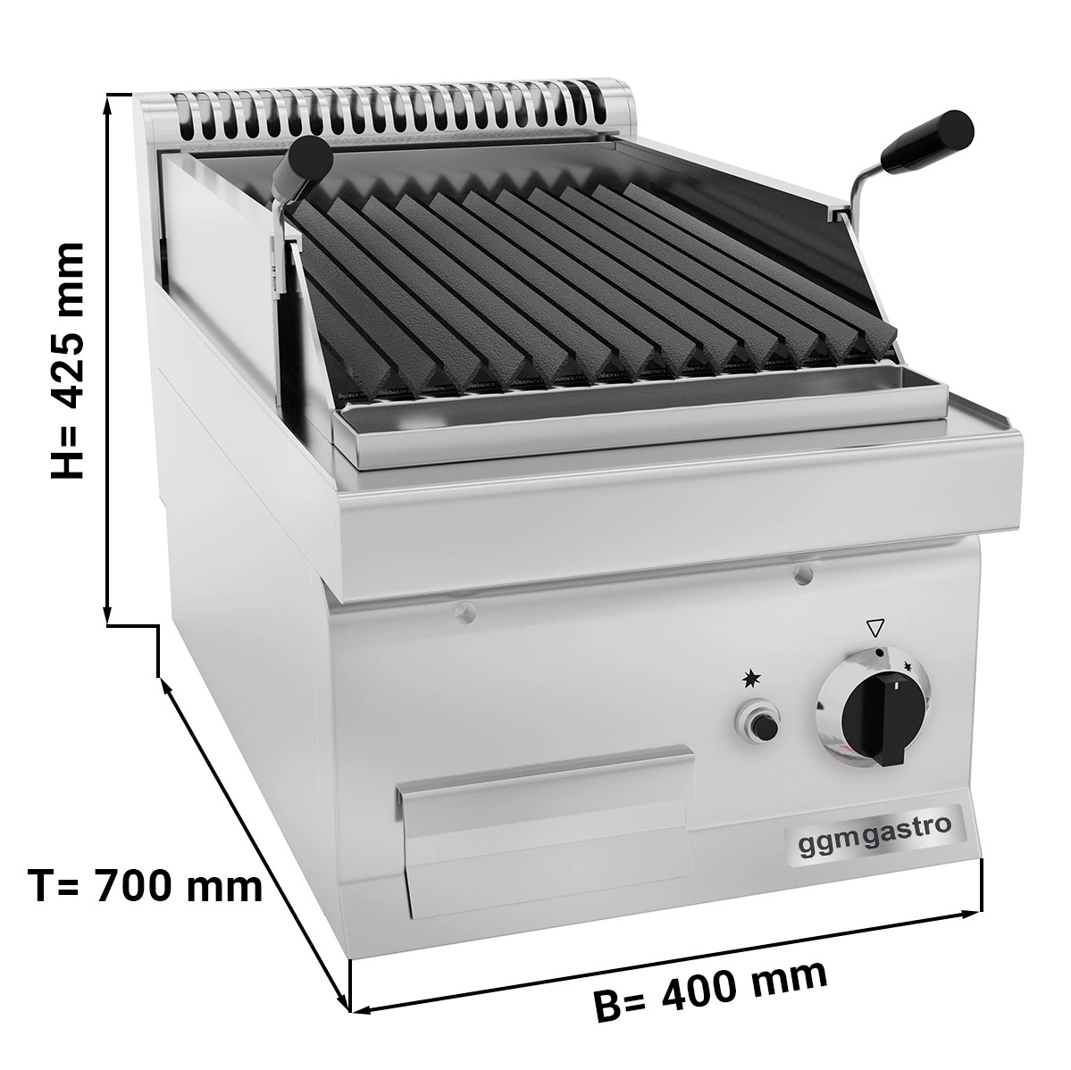 ETL-zugelassene gewerbliche Küchengeräte Radiant Typ 24" Tischplatte Gas BBQ Char Grill Charbroiler