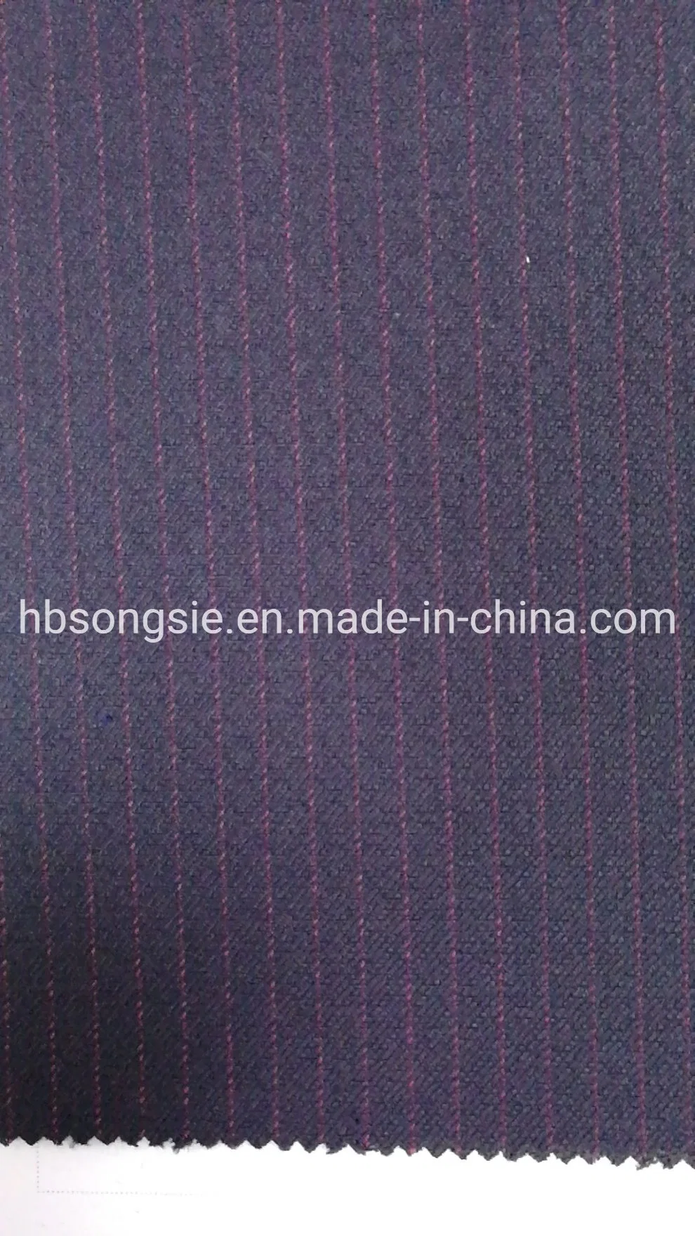 Cationic Viscose Stripe Tr Jacquard Fabric Suiting Fabric