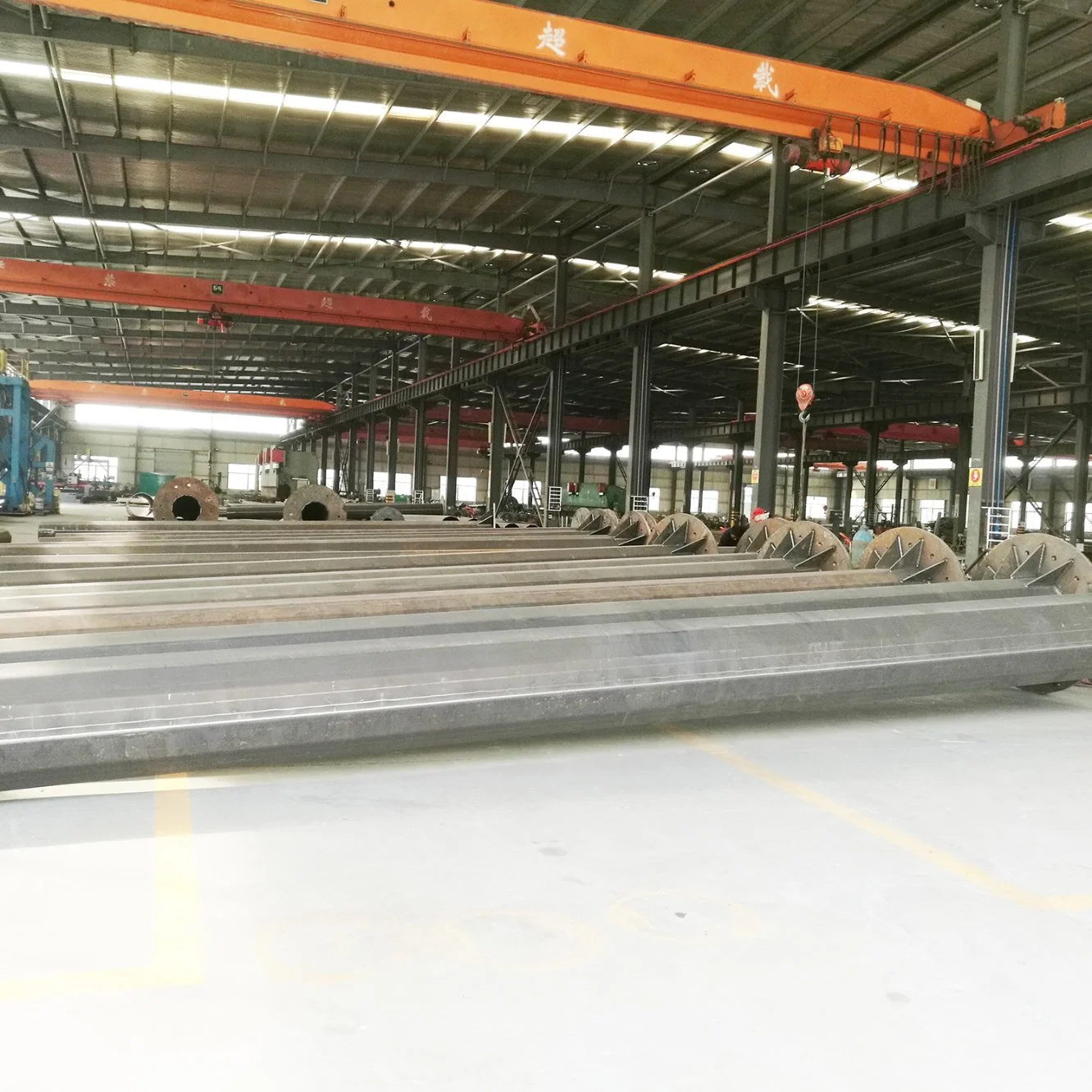 S355 Grade Steel Galvanized Electrical Lighting Pole