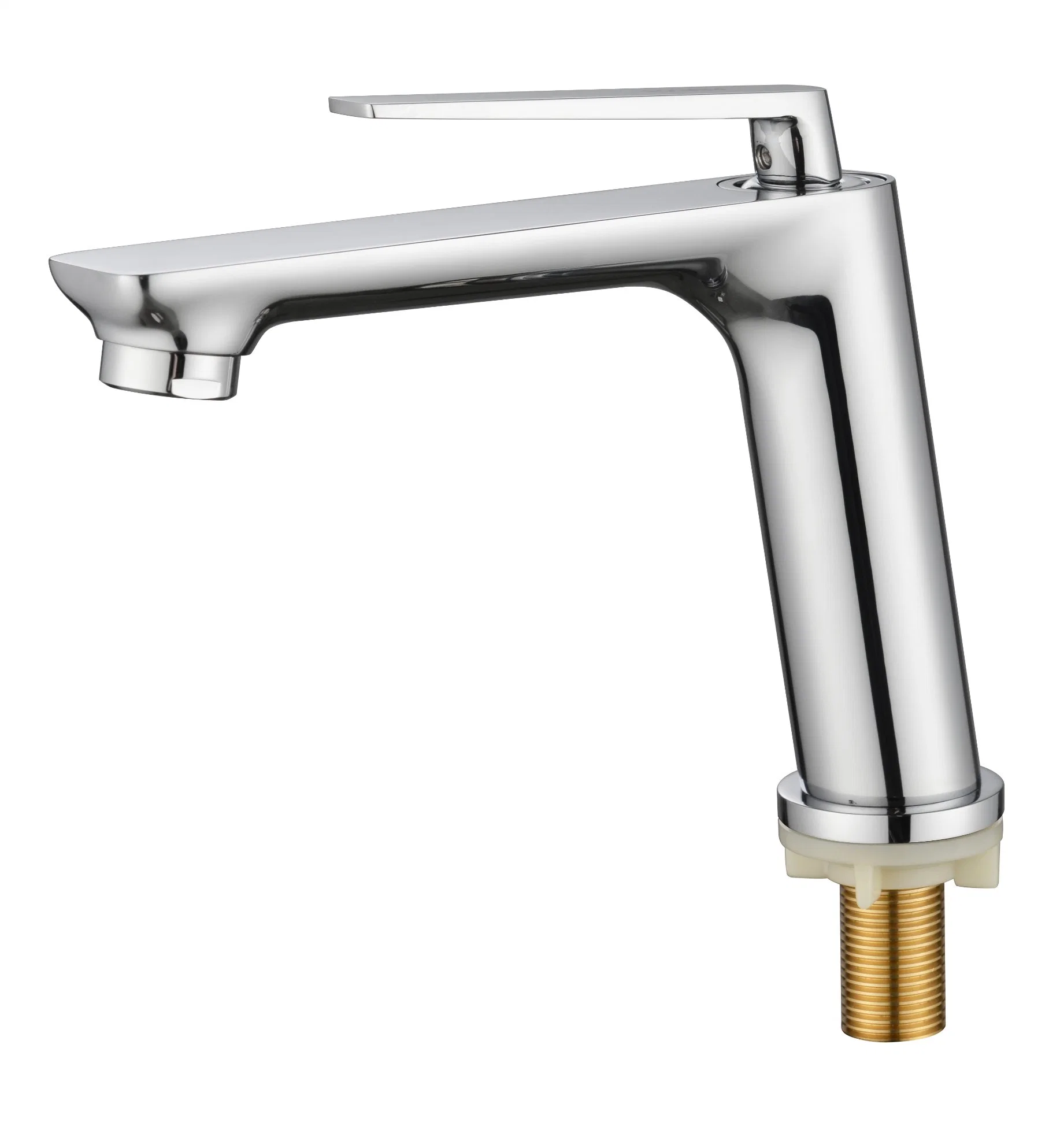 Fashion Design Chrome Finishing Faucet, Single Handle Type Brass Basintap, Bathroom Faucet