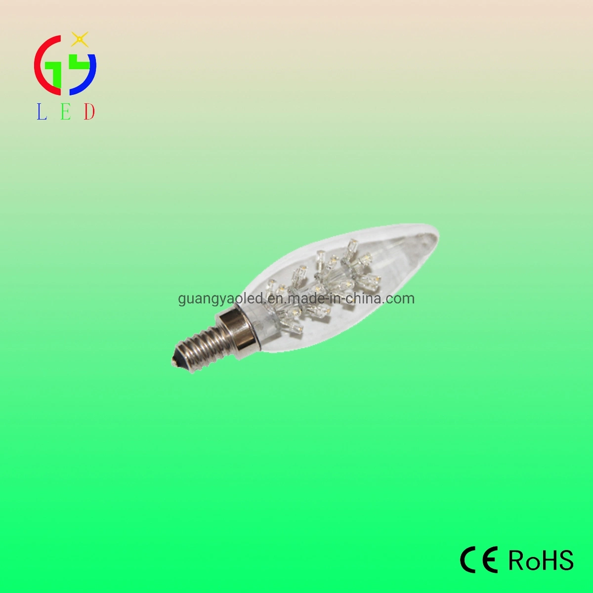 El LED C48 de 1,1 W E26/E27 bombilla vela para bombillas colgantes de cristal