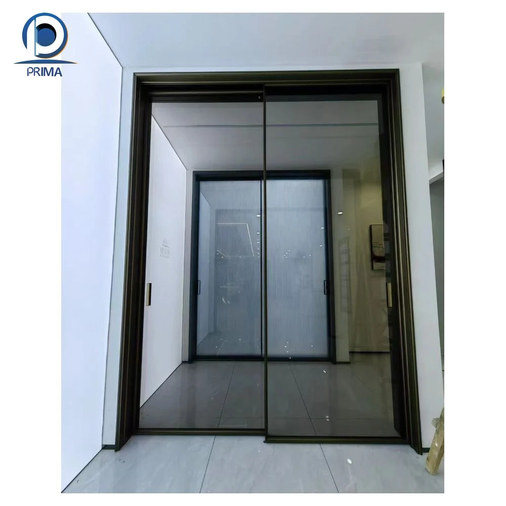 Aluminum Sliding Flush Glass Sliding Door Interior System