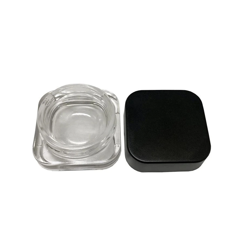 Square Glass Jar Qube Concentrate Oil Container 1gram 7ml 5ml