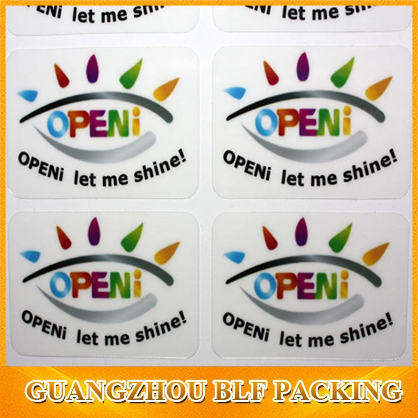 Clear PVC Label Sticker Printing (BLF-S082)