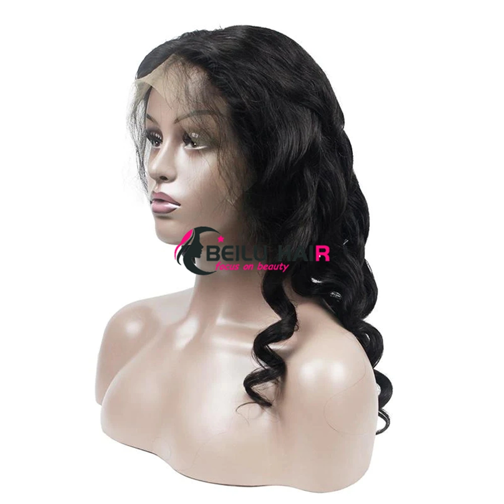 Cheap Full Lace Wig Human Hair Fast Shipping Straight Frontal Natural Black Hair