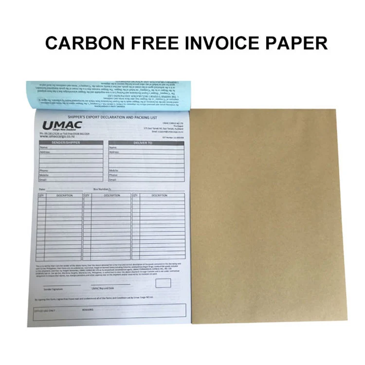 Custom Printing NCR Carbon Free Paper 3ply Receipt Invoice Noted Book Delivery Note NCR Bill Book