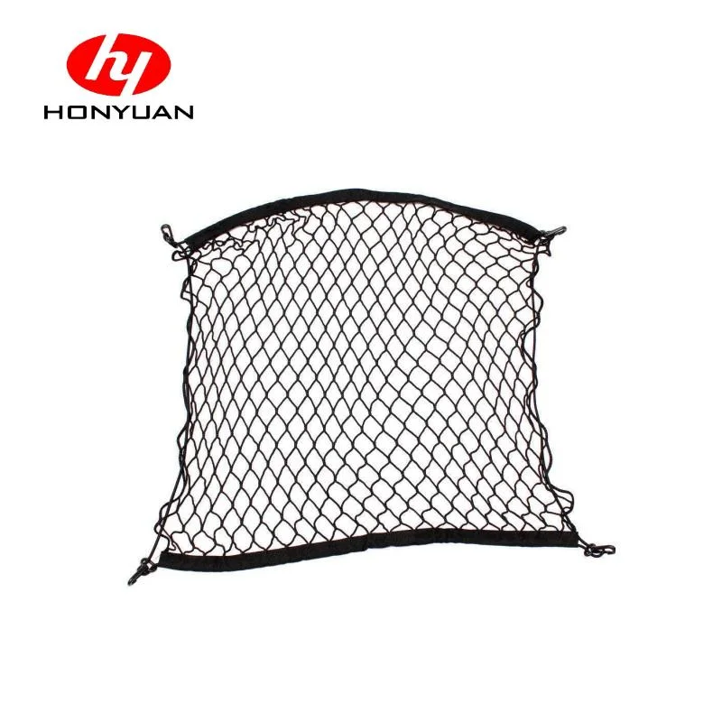 Jeep SUV Auto Parts Bearing Capacity 100kg Customized Rubber Cargo Net Rope with Plastic Hook