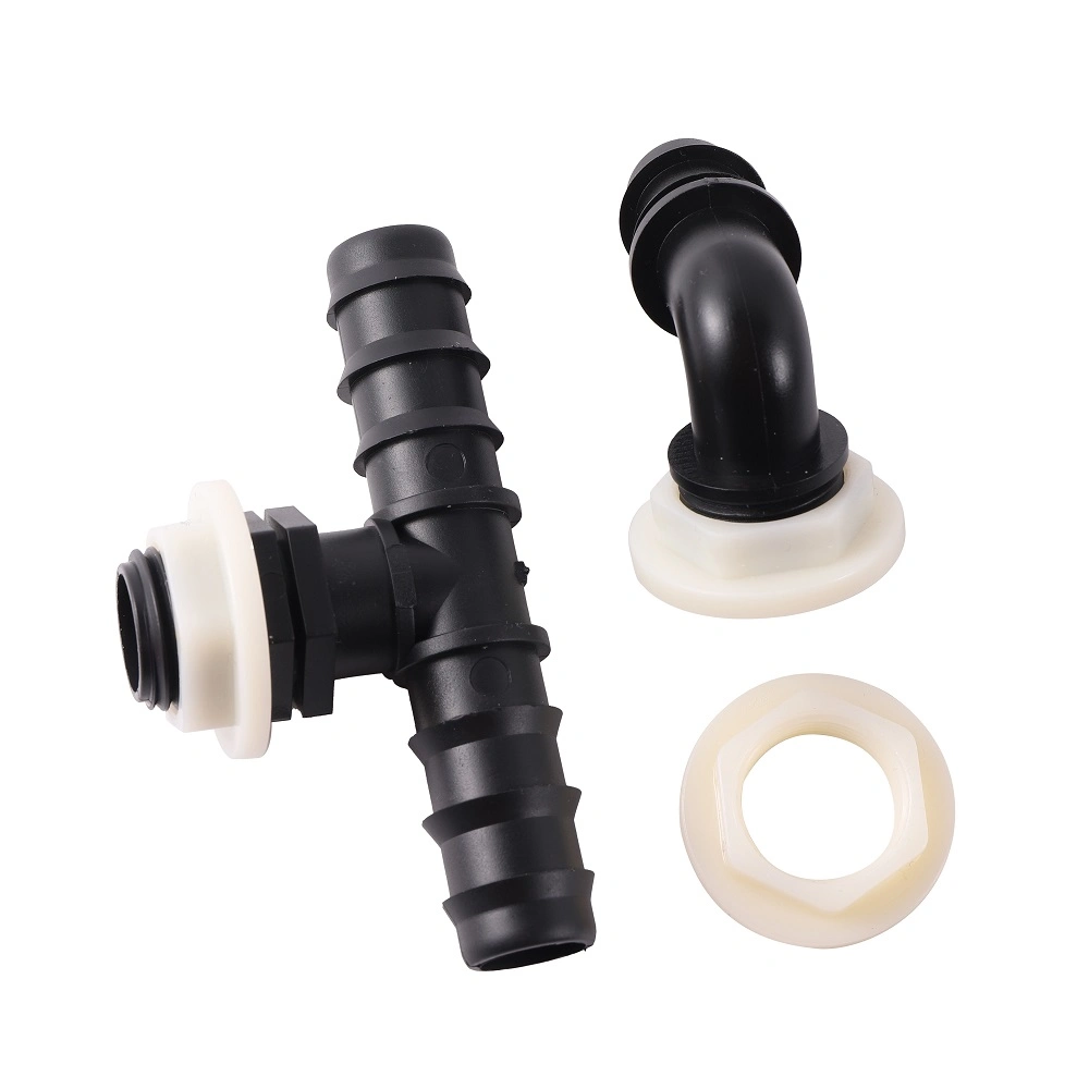 Plastic Water Tank Fittings Garden Irrigation Connector 1/2" Female Thread Locked Screw Nut Aquarium Faucet Joint