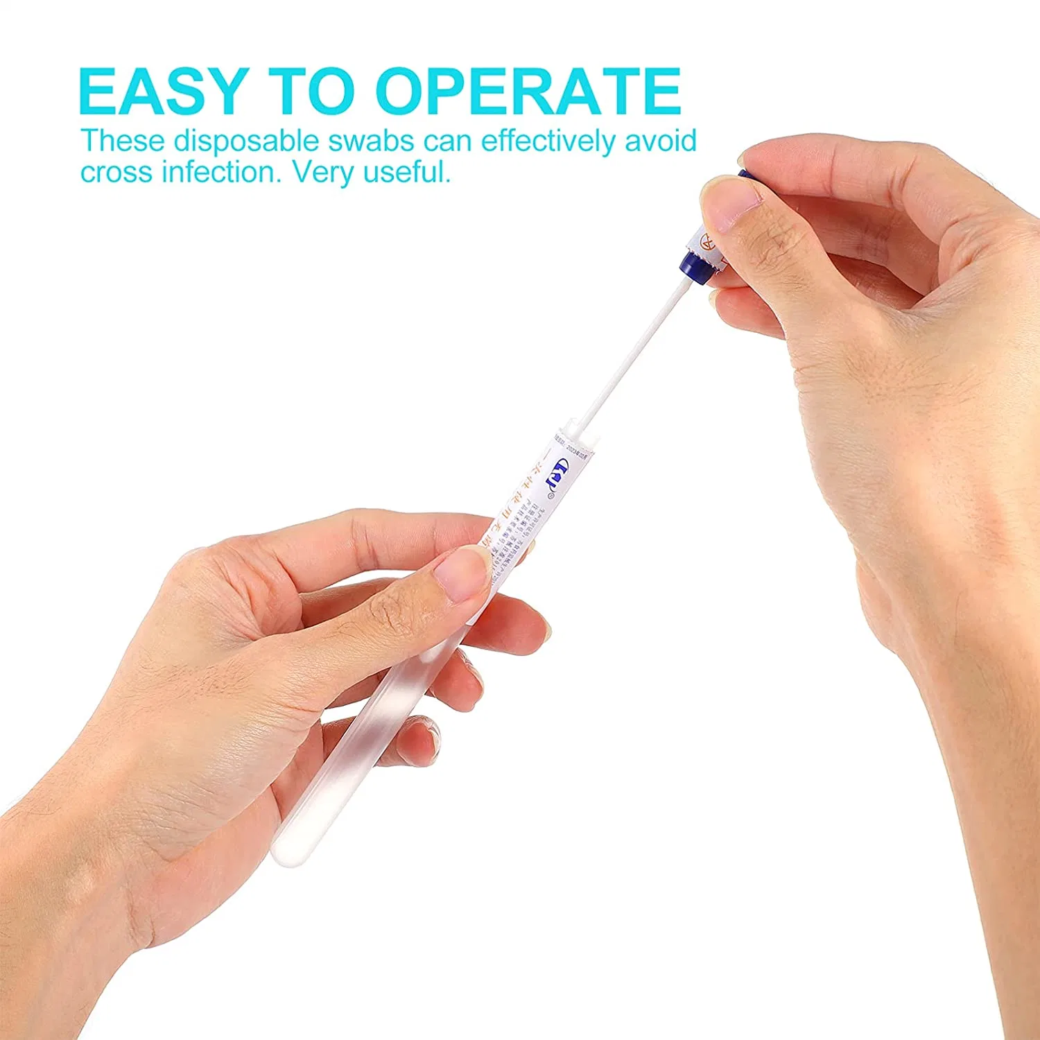 Factory Price Disposable Cotton Swabs Medical Female Sterile Transport Specimen Cotton Swab