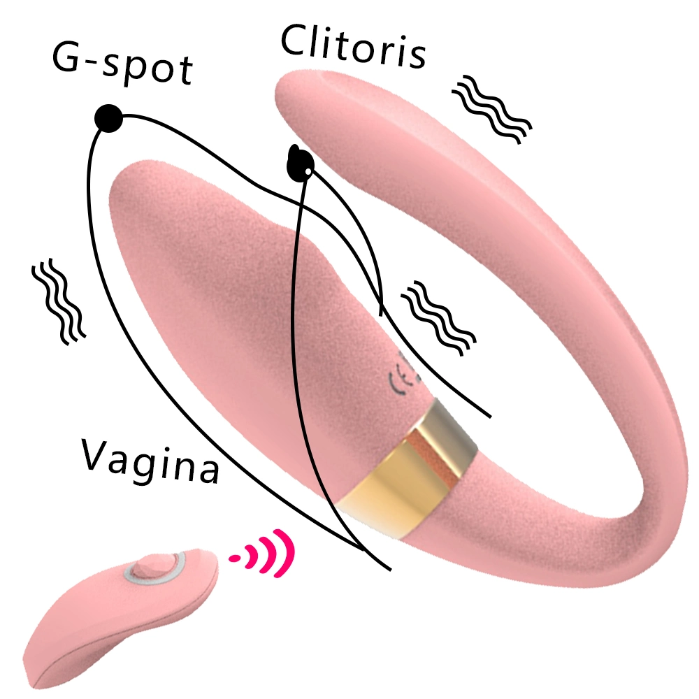 وحدة تحكم عن بعد لاسلكية من النوع C Silicone G-Spot Masturbatrion اهتزاز 10 تسريع مدلّك أنثى للزوجين