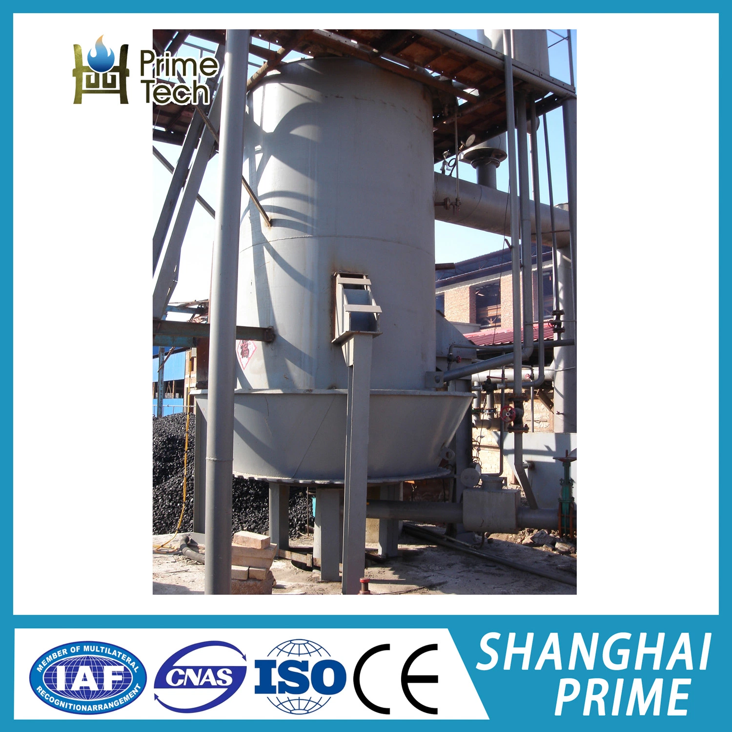 &phi; 1.7m Efficient Gas Producer with Dual-Bell Coal Feeder Perfect for Glass and Ceramics