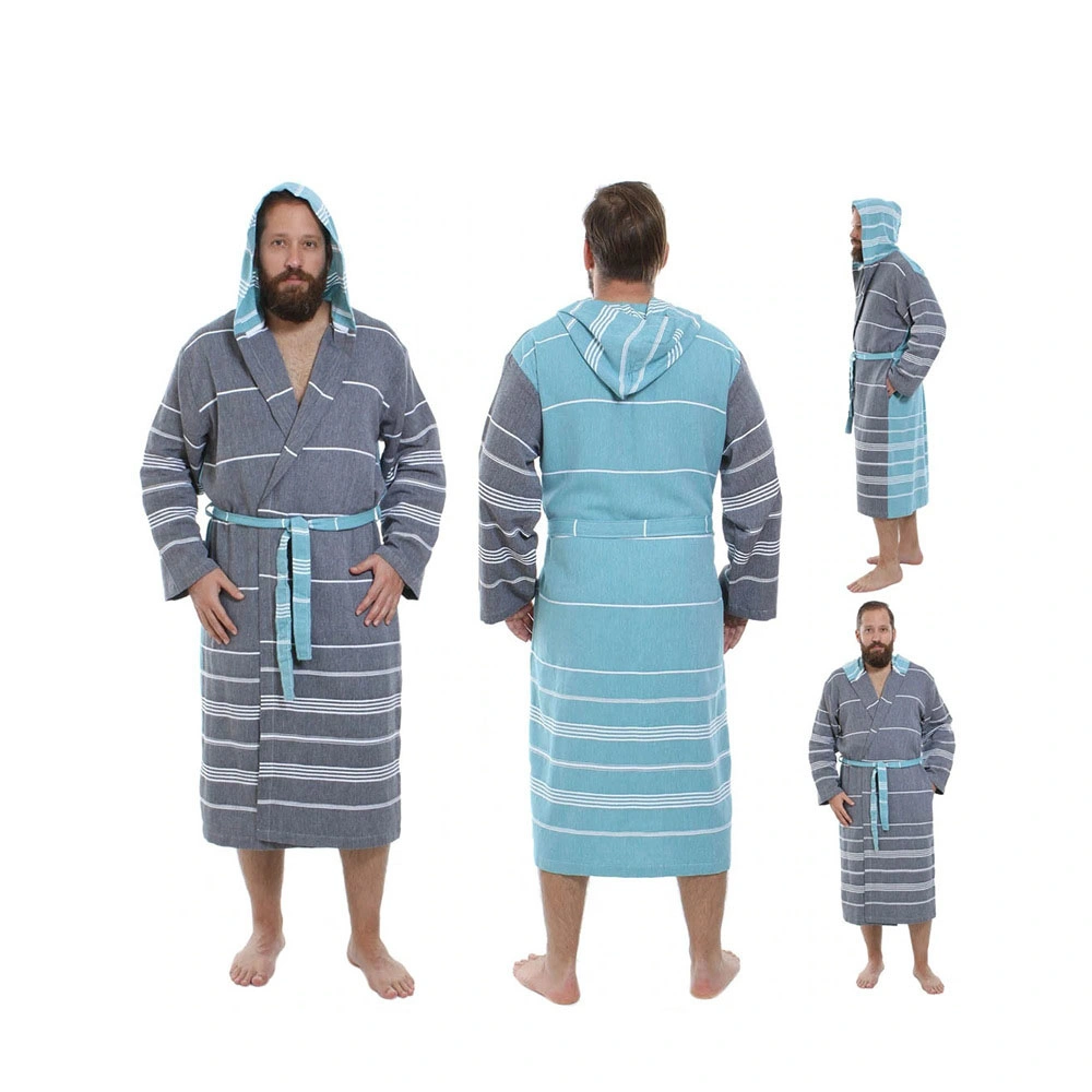 Comercio al por mayor Venta caliente personalizados o de las Mujeres Los hombres encapuchados Albornoz batas de baño spa Inicio Hotel 100% Algodón Pijama