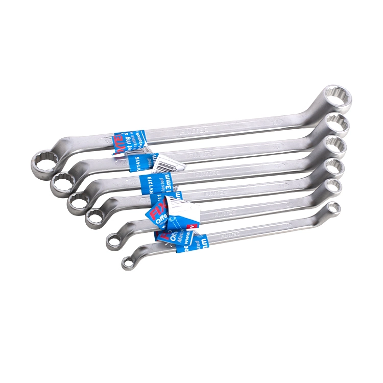 Fixtec Double Ended Spanner Combination Wrench Set Open 6-30mm Adjustable Double Ring Cr-V Wrench Combination Wrench Set