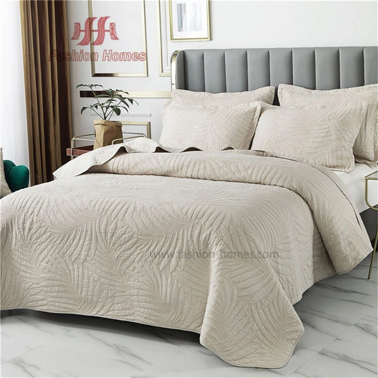 F-3523 Ok Designs Bed Sheets Embroidery Soft Quilt Bedspread Coverlet Set