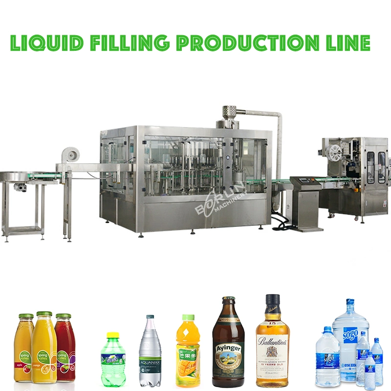 Automatic Plastic Pet Bottle Liquid Water Bottling Filling Production Line