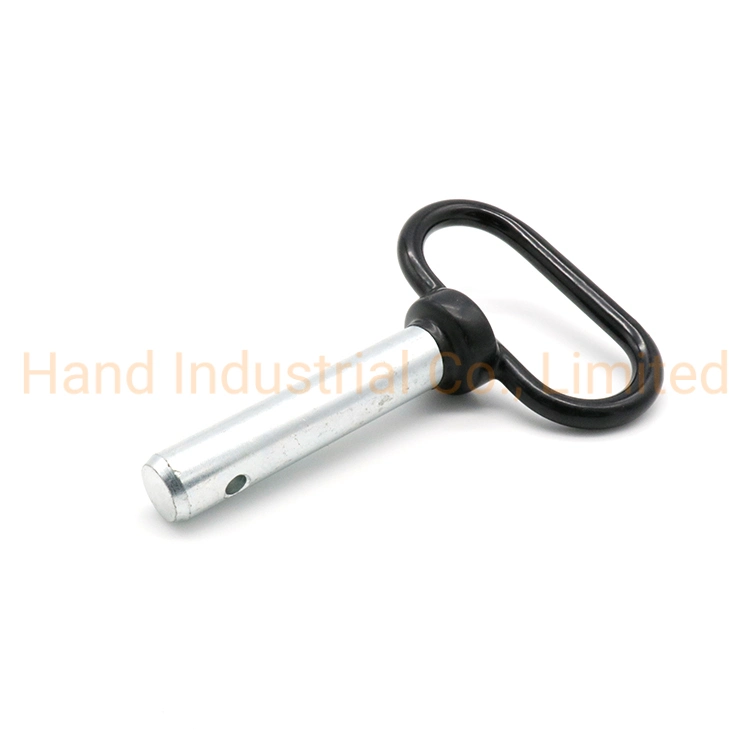 Blue Zinc Carbon Steel Q Shape Handle for Gym Equipment Quick Release Pin Ball Locking Pin