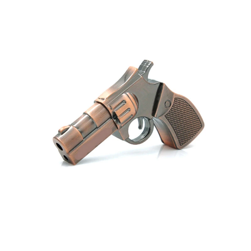 Metal Gun Shape Full Capacity USB Flash Drive